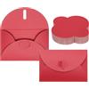 PATIKIL 100Pacchetto Piccole Bustine Regalo Mini Buste Rosse 4X3 Pollici