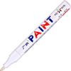 Generic Pennarelli indelebili, impermeabili, con punta arrotondata, cancelleria e strumenti essenziali per l'uso su pneumatici, plastica, legno, pietra, metallo e vetro, colorati, per ufficio e scuola (bianco