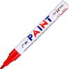 Generic Pennarelli indelebili, impermeabili, con punta arrotondata, cancelleria e strumenti essenziali per l'uso su pneumatici, plastica, legno, pietra, metallo e vetro, colorati, per ufficio e scuola (rosso)