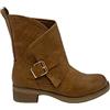 STILL Stivaletto Stivali Scarpe Donna Traforato Moda Tacco Basso Tronchetto Nero 37 Beige Camel