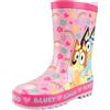 BlueY E Bingo Stivali Gomma Bambina | Scarpe Pioggia Bambine | Stivali Di Gomma Bambina | Scarpe Bambini | 22 E 28
