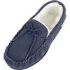 SNUGRUGS Clara Ciabatta Mocassino Donna in Lana con Suola in Gomma, blu navy, 36 EU