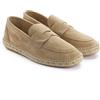 ABARCA Espadrillas da uomo, mocassini casual estivi in pelle e iuta, scarpe artigianali, beige, 41 EU