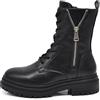 IF Stivali da donna stile combat boots con lacci zip cerniera platform look punk/gotico casual MP2750-1 nero N.40