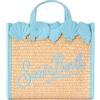 Saint Barth MC2 BORSA VIVIAN MINI IN RAFFIA CELESTE 1131EMB