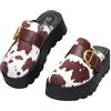 CLEIKS Ciabatte Donna Plateau Pantofole Fibbia Sandali Slipper Ampie Scarpe Estive Femminili