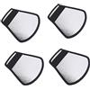 TINEASUR Set 4pezzi Riflettori di Luce per Flash Fotocamera in Nailon Nero Diffusore per Riempimento Luce per Fotografia Indoor Professionale