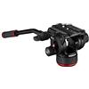 Manfrotto 504X Fluid Video Head with Flat Base, Lightweight and Compact Aluminium Video Head, New Fluid Technology, 4 Steps Counterbalance System, Videographer, Payload lbs