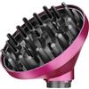 Suvexor Diffusore per Dyson Airwrap HS01 HS03 HS05, diffusore per capelli ricci, ugello diffusore portatile per capelli, conversione per Airwrap Curling Styler in un asciugacapelli, rosso rosa