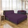OEM Set di biancheria da letto in morbida microfibra, 4 pezzi, facile da lavare, viola, 135x190 cm