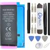 OnlyTech - Batteria Premium Capacità Aumentata di Sostituzione per iPhone SE 3 (2022) - 2200mAh, qualità identica (chip TI) - Kit 15 Strumenti e adesivo schermo inclusi