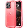 SPORTLINK Cover per iPhone 16 Pro Max Impermeabile 360 Gradi Antiurto, Rosa | Militare Protettiva Rugged Resistente Custodia Antipolvere Subacquea IP68 Waterproof, Fotocamera/Schermo Doppia Protezione
