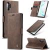 Ottcooed Cover per Samsung Galaxy Note 10 Plus Custodia, Cover Pellicola a Libro Portafoglio in Pelle Porta Carte Protettiva Slot per Scheda Flip Case Wallet Case Con Galaxy Note 10 Plus, Caffè