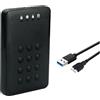 Gvvsjgdbis Enclosure HDD SSD Case Encrypted Hard Drive Enclosure 5Gbps USB3.0 Hard Drive Enclosure per disco rigido da 2,5 pollici