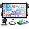 VECHTEL Autoradio 2G+64G Android 15 per Suzuki Splash Ritz/Opel Agila B 2004-201, 9'' IPS 1280*720P Schermo Tactile co 5G WiFi GPS Carplay Android Auto senza Fili USB Bluetooth EQ FM RDS Retrocamera