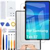 HLYGZX Display Schermo per Samsung Tab S7 T870 T875 T876B Nero