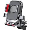 FIQLUL Porta Cellulare Bici e Moto Universale, Supporto Telefono Bicicletta con Sgancio Rapido, Rotazione 360°, Anti-Vibrazione in Silicone per 16 15 14 Pro Max, Smartphone 4.7-7 Pollici, Rosso