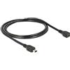 Delock Cable USB 1 m Negro