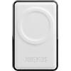 TECHMADE Powerbank MagSafe 5000 mAh Juventus - Compatibile Anche con Dispositivi Android - Ricarica Veloce, Ultra Sottile, Leggero - Cavo USB-C Incluso (BIANCO 5000 mAh - pelle sintetica)