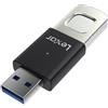 Lexar JumpDrive Fingerprint F35 PRO - Chiavetta USB 3.0 da 64 GB, fino a 300 MB/s in lettura/150 MB/s in scrittura, chiavetta USB, 10 ID impronte digitali consentiti, unità USB per computer/PC/laptop