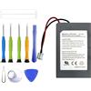 ERYNK LIP1359 - 2 batterie di ricambio compatibili con Sony PS3 PlayStation 3 Dualshock Wireless Controller batteria di ricambio con set di attrezzi