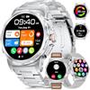 LIGE Smartwatch Uomo Militare con Chiamate Bluetooth, 1.43 AMOLED, Argento