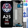 iYAiYO Schermo LCD Display Digitalizzatore Touch Screen Ricambio Compatibile con Samsung Galaxy A25 5G SM-A256 OLED con Marco Schermo Completo con Strumenti