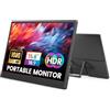 Azeyou Monitor portatile, 15,6 pollici 1080p FHD IPS secondo monitor esterno