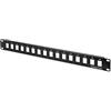 DIGITUS Panello Patch - Modulare - Per moduli Keystone - 19 pollici - 16 porte - Non schermato - Montaggio a rack 1U - Nero