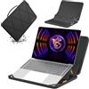 Smatree MS112 Custodia protettiva rigida in EVA con stand compatibile per 16 pollici MSI Raider GE68 HX 14V, MSI Vector 16 HX A14V/A13V, Borsa per notebook sottile e anti-shock