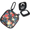 Becho Custodia rigida in EVA antiurto per auricolari con cerniera, moschettone e fodera in velluto, per AirPods/Galaxy Buds/Sony (rosa)