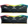 TEAMGROUP T-Force Delta RGB DDR5 32GB Kit (2x16GB) 6400MHz (PC5-51200) CL40 Desktop Memory Module Ram (nero) per Z690 - FF3D532G6400HC40BDC01