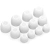 Okuli 12 x Gommini Auricolari in Silicone Ricambio per Samsung Galaxy Buds FE Auricolari Cuffie in Bianco