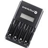 EverActive NC-450 Black Edition - Caricabatterie intelligente per batterie AA, AAA, Ni-MH