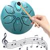 Fiorky Rain Drum Set, Set di tamburi a lingua in acciaio da 3 pollici 6 note, strumento di percussione musicale for yoga, meditazione, educazione musicale, regalo unico for adulti con borsa