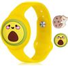 AXFEE Bracciale in Morbido Silicone per Bambini, per Apple Airtag, Giallo