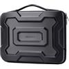 MOSISO 15-16 pollici Custodia Rigida Laptop, 15.6 pollici Borsa Computer Impermeabile Antiurto Compatibile con Macbook HP Dell, Custodia Rigida Laptop con Manico EVA con Geometria Meccanica, Nero