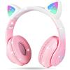 AXFEE Cuffie Bluetooth per Bambini, LED Cuffie Cablate/Wireless
