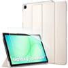 CACOE Custodia Cover Compatibile con Samsung Galaxy Tab A11+ Plus / A9+ 11 Pollici 2025 (SM-X236B/SM-X230), Ultra Sottile in Pelle con Vetro Temperato Ultra Sottile, Luce stellare