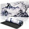 ECHOBUY Sakura Tappetino per Mouse Gaming XXL 800x300mm Tappetino Scrivania Impermeabile Impermeabile tappetino scrivania grande Antiscivolo per Tavolo da Gaming per Mouse e Tastiera