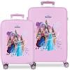 Disney Frozen, Valigia per bambini rigida con chiusura a combinazione laterale, 4 ruote, bagaglio a cabina, realizzato in ABS, materiale rigido e leggero. Joumma Bags, Magic In You, Taille unique, Set