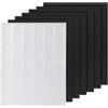 OKODOKO 115115 Filtro dell'aria HEPA e 6 prefiltri a carbone per purificatore d'aria Winix Zero P300 (AZBU330-HWB), H13 True HEPA e filtri di ricambio a carbone attivo