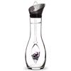 VitaJuwel Era Guardian - Caraffa per acqua con cristallo e tormalina nera, ametista e quarzo trasparente