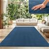 TT Home Tappeto Salotto Pelo Corto Monocolore Design Moderno Lavabile, Colore: Blu Navy, Dimensione:160x220 cm