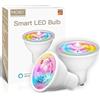 MOES ZigBee Lampadina LED Smart GU10 da 5W RGB e bianco freddo dimmerabile