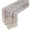 Besshepplo Pizzo finemente progettato per runner da tavola con eleganti nappe per intrattenimento (40 x 150)