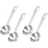 DragonX2 Set Di 4 Misurini, Mini Cucchiaio Dosatore Da 15 Ml, Cucchiaio Porzionatore Per Caffè, Cucchiaio Per Spezie In Acciaio Inox, Cucchiaio Dosatore Adatto Per Cuocere E Cucinare Nella Cucina Di Casa