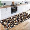 Siunwdiy Tappeto Runner da Cucina Passatoia Antiscivolo,Tappeto Corridoio Lavabile Runner Cucina Multicolore Tappeto 2.8 Metri per Cucina,Soggiorno,Camera da Letto,Ingresso,Lavanderia,60X280CM