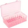HEBEOT Scatola portaoggetti per filo da cucito fai da te, essenziale per mantenere i fili ordinatamente organizzati (rosa)