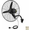 DSKJHI Ventilatore Industriale da Parete 55/70/80 cm, Oscillante, 3 Velocità, Nero